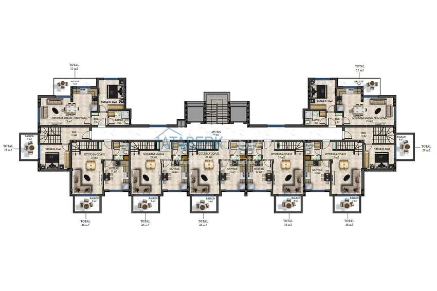 Купить дешево Инвестиционная недвижимость в Газипаше от застройщика 2 