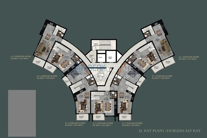 Купить дешево Квартиры на этапе строительства в Махмутларе – инвестиционный проект с хорошей инфраструктурой 2 