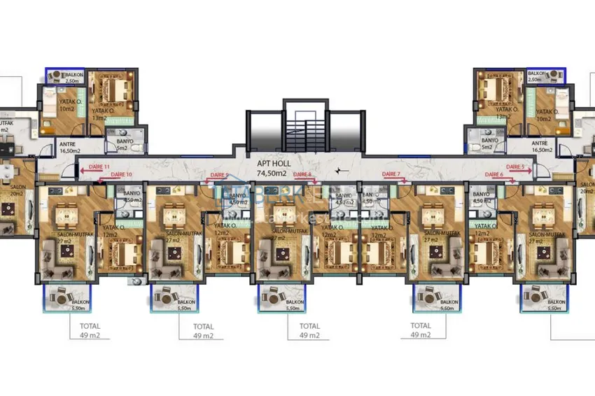 Купить дешево Инвестиционная недвижимость в Газипаше от застройщика 3 