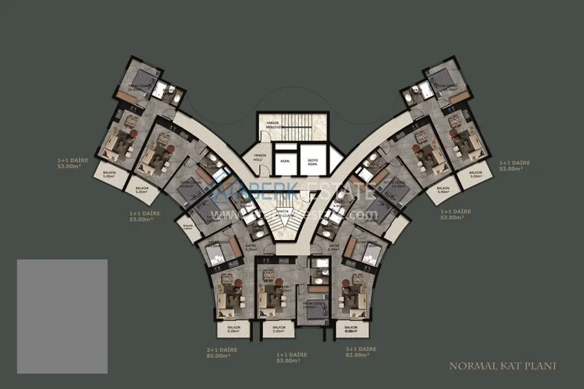 Купить дешево Квартиры на этапе строительства в Махмутларе – инвестиционный проект с хорошей инфраструктурой 5 