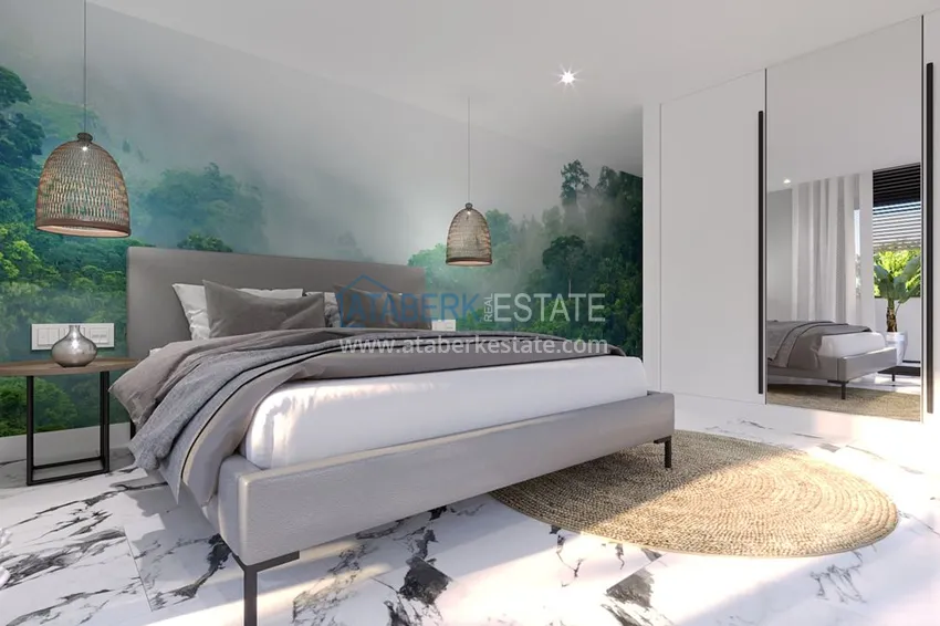 Приобрести Виллы премиум-класса! Уникальный проект коттеджного комплекса под гражданство - Алания район Ешильоз 25 