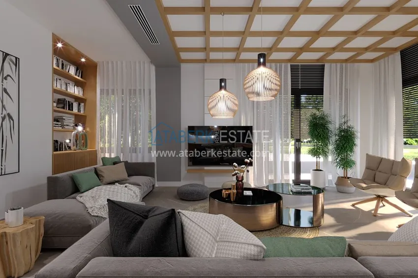 Приобрести Виллы премиум-класса! Уникальный проект коттеджного комплекса под гражданство - Алания район Ешильоз 3 