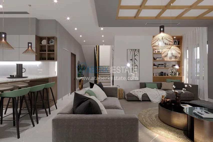 Приобрести Виллы премиум-класса! Уникальный проект коттеджного комплекса под гражданство - Алания район Ешильоз 6 