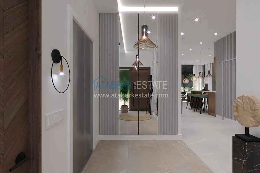 Приобрести Виллы премиум-класса! Уникальный проект коттеджного комплекса под гражданство - Алания район Ешильоз 8 