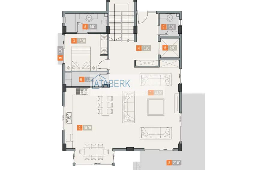 Купить дешево Виллы премиум-класса! Уникальный проект коттеджного комплекса под гражданство - Алания район Ешильоз 12 
