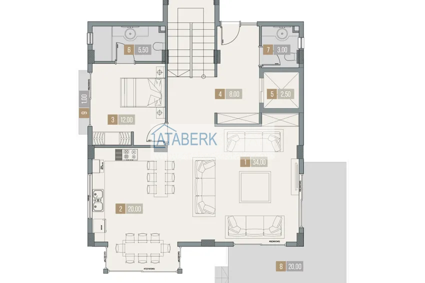 Купить дешево Виллы премиум-класса! Уникальный проект коттеджного комплекса под гражданство - Алания район Ешильоз 18 