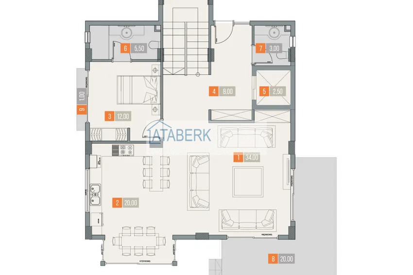 Купить дешево Виллы премиум-класса! Уникальный проект коттеджного комплекса под гражданство - Алания район Ешильоз 30 