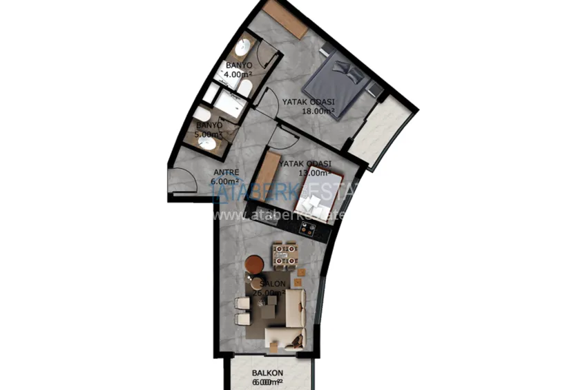 Купить дешево Квартиры на этапе строительства в Махмутларе – инвестиционный проект с хорошей инфраструктурой 7 