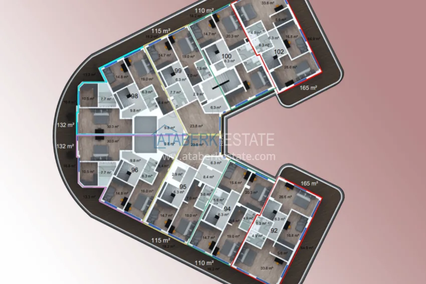 Купить дешево Инвестиционная недвижимость – новый проект резиденции с отельной инфраструктурой в Газипаше 5