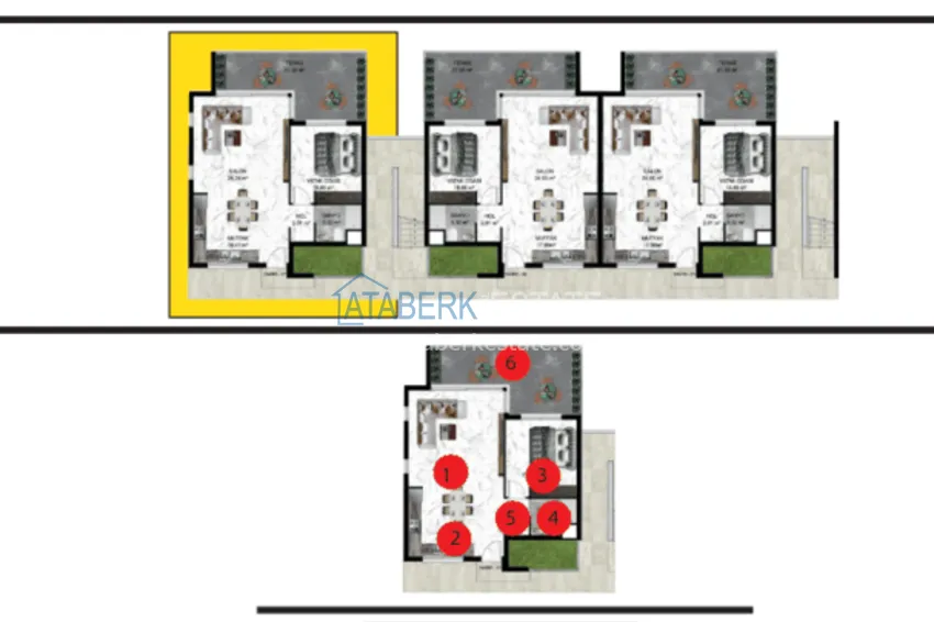 Купить дешево Новый эксклюзивный комплекс на первой береговой линии – Северный Кипр, Гирне 11 