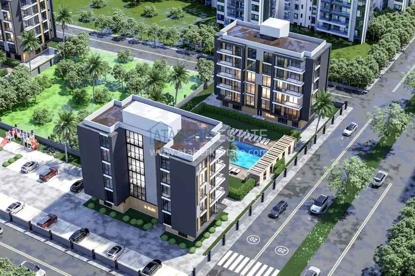 Новый проект престижного жилого комплекса в Анталии, район Кепез  1 