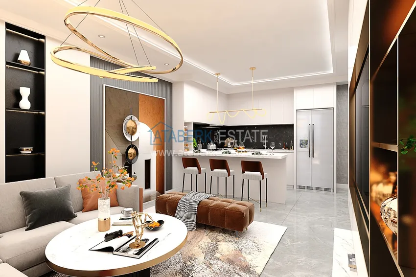 Приобрести Квартиры в Алании, район Демирташ от строительной компании на этапе проекта 3