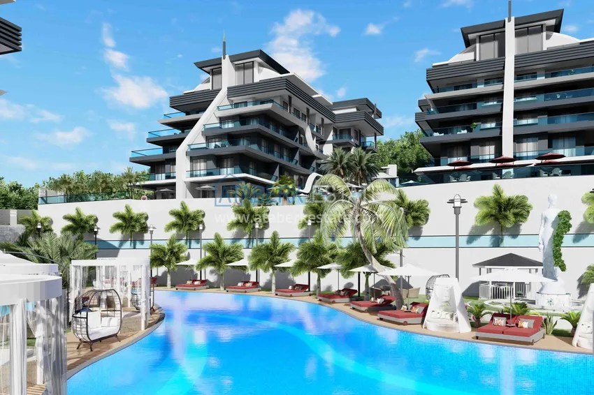 Новый эксклюзивный проект жилого комплекса в Алании – район Оба 11 