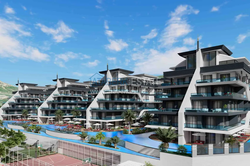 Новый эксклюзивный проект жилого комплекса в Алании – район Оба 12 