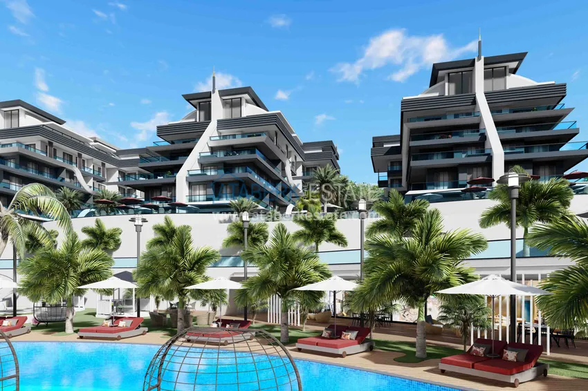 Новый эксклюзивный проект жилого комплекса в Алании – район Оба 13 