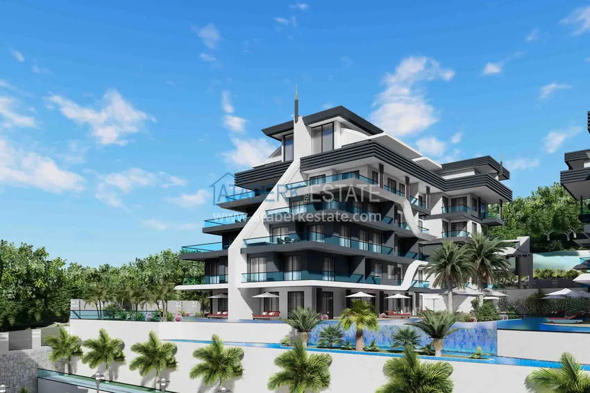Новый эксклюзивный проект жилого комплекса в Алании – район Оба 14 