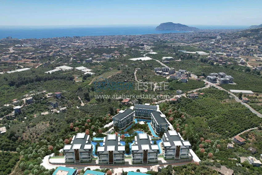Новый эксклюзивный проект жилого комплекса в Алании – район Оба 18 