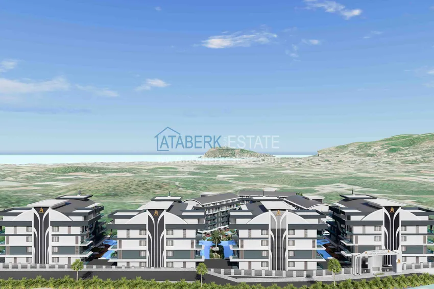 Новый эксклюзивный проект жилого комплекса в Алании – район Оба 20 