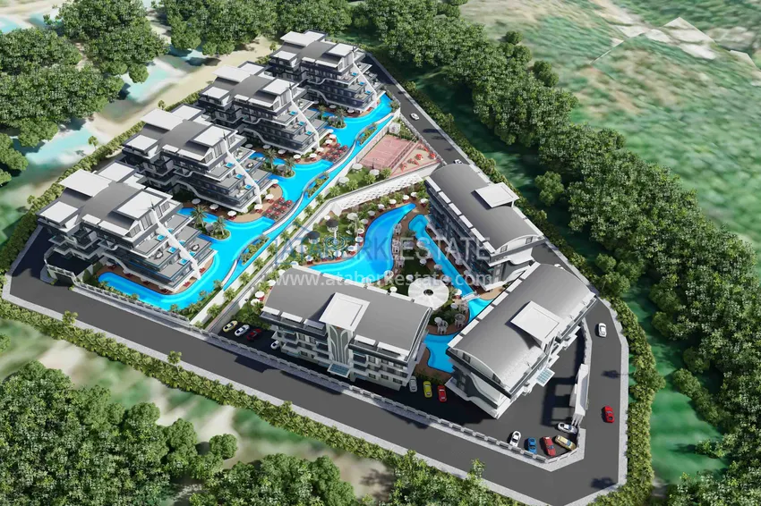 Новый эксклюзивный проект жилого комплекса в Алании – район Оба 23 