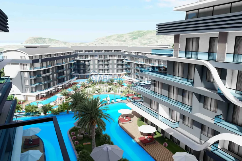 Новый эксклюзивный проект жилого комплекса в Алании – район Оба 25 