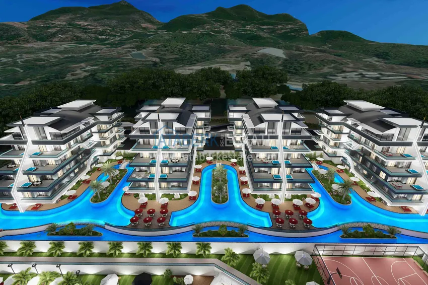 Новый эксклюзивный проект жилого комплекса в Алании – район Оба 28 