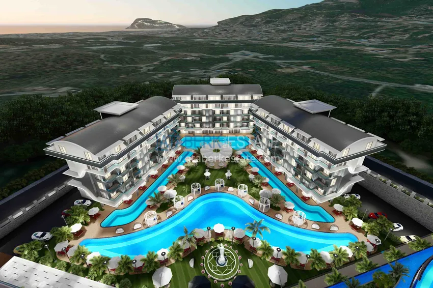 Новый эксклюзивный проект жилого комплекса в Алании – район Оба 29 