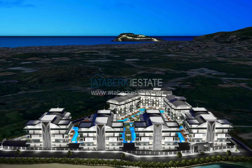 Новый эксклюзивный проект жилого комплекса в Алании – район Оба 30 