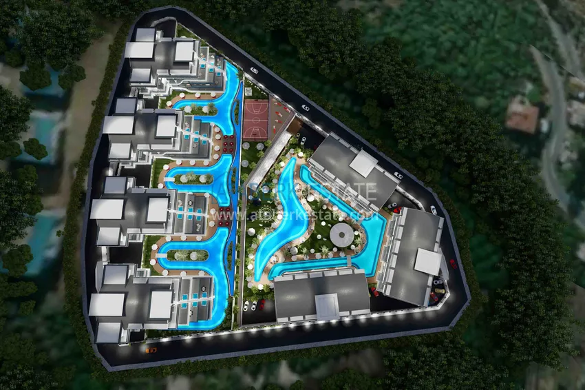 Новый эксклюзивный проект жилого комплекса в Алании – район Оба 33 