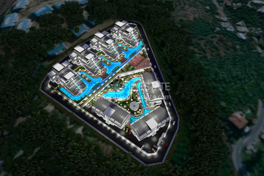 Новый эксклюзивный проект жилого комплекса в Алании – район Оба 34 