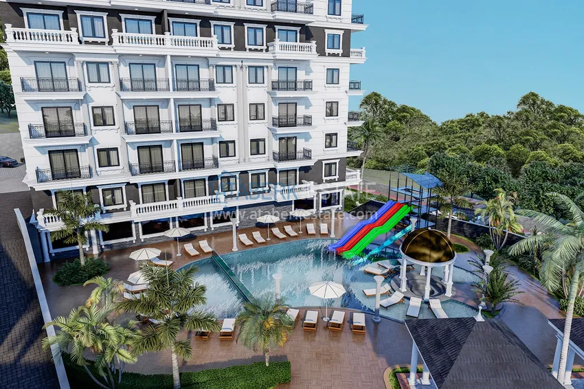 Квартиры в Алании, район Демирташ от строительной компании на этапе проекта 6