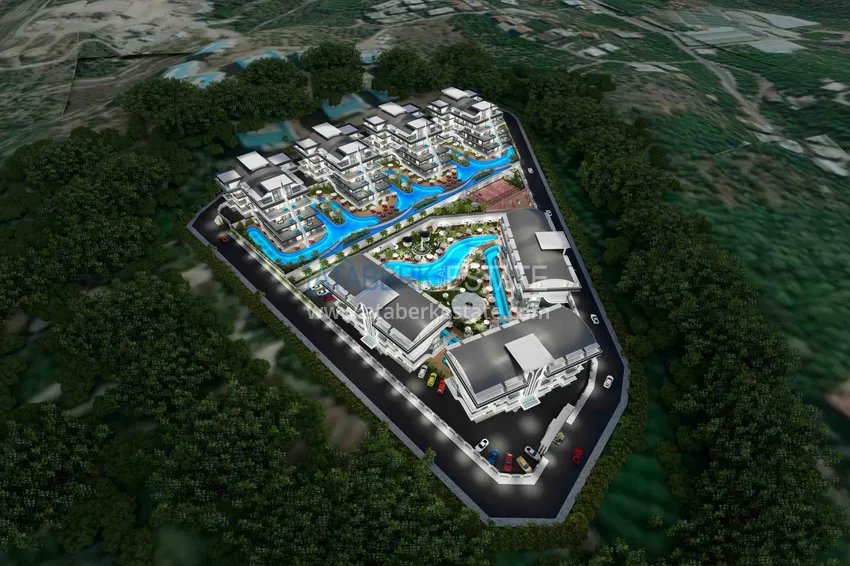Новый эксклюзивный проект жилого комплекса в Алании – район Оба 35 