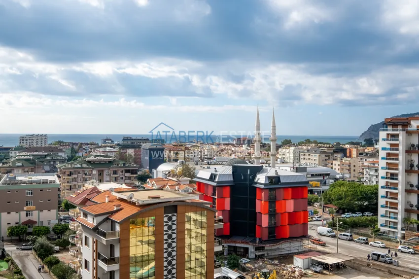 Приобрести Квартира в Джикджилли меблированная с видом на море и горы в жилом комплексе премиум-класса 18 