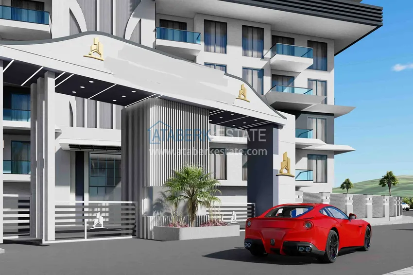 Новый эксклюзивный проект жилого комплекса в Алании – район Оба 45 