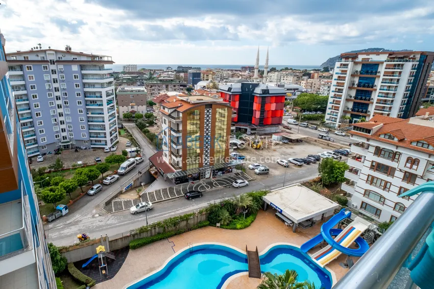 Приобрести Квартира в Джикджилли меблированная с видом на море и горы в жилом комплексе премиум-класса 19 