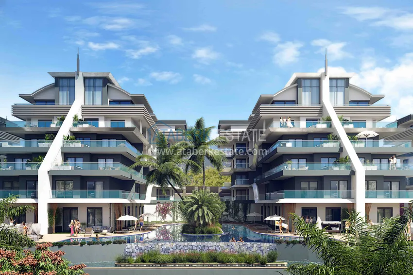 Новый эксклюзивный проект жилого комплекса в Алании – район Оба 2 