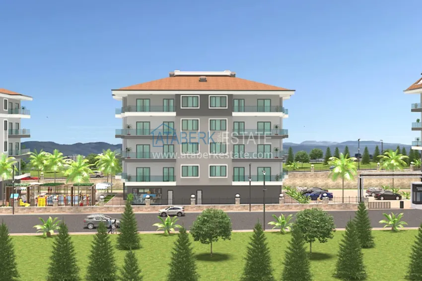Квартиры от застройщика в комплексе на этапе строительства в Алании, район Паяллар 7 
