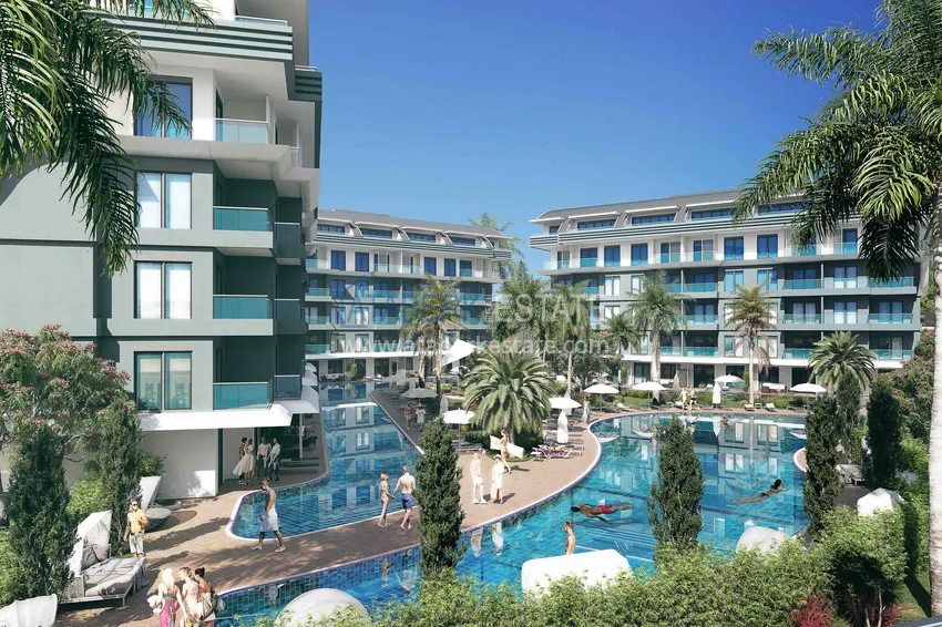 Новый эксклюзивный проект жилого комплекса в Алании – район Оба 3 