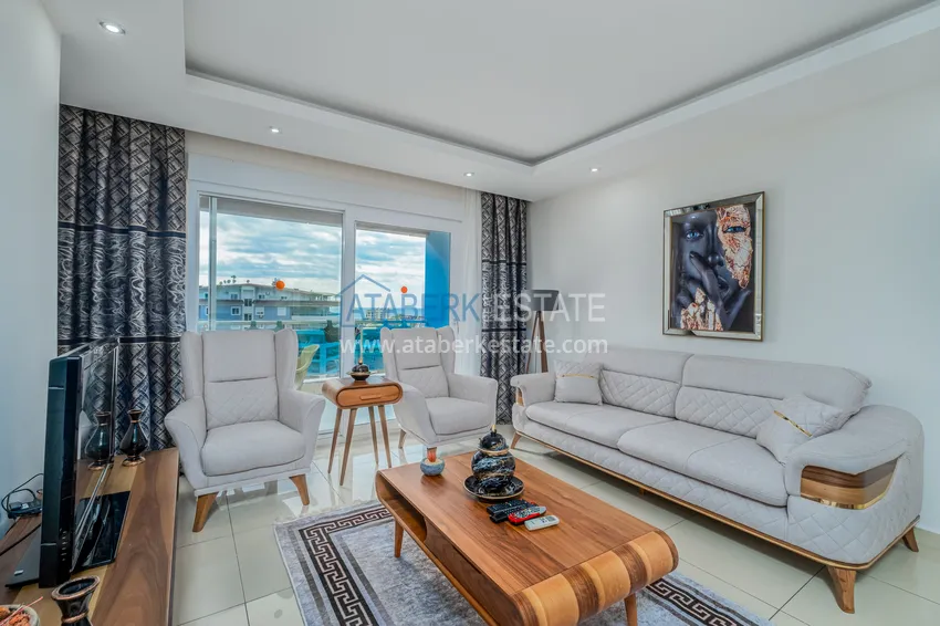 Приобрести Квартира в Джикджилли меблированная с видом на море и горы в жилом комплексе премиум-класса 3 