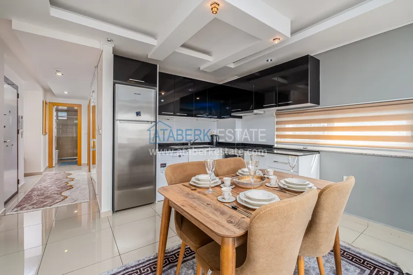 Приобрести Квартира в Джикджилли меблированная с видом на море и горы в жилом комплексе премиум-класса 5 