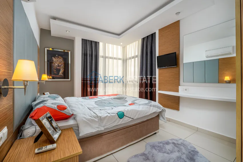 Приобрести Квартира в Джикджилли меблированная с видом на море и горы в жилом комплексе премиум-класса 6 