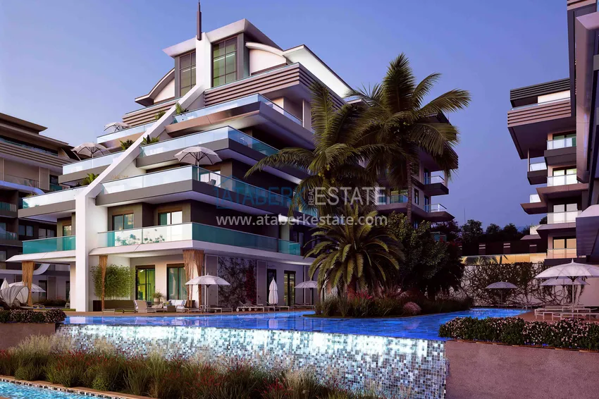 Новый эксклюзивный проект жилого комплекса в Алании – район Оба 7 