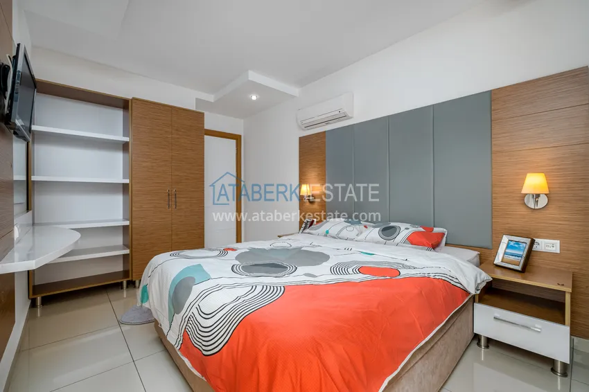 Приобрести Квартира в Джикджилли меблированная с видом на море и горы в жилом комплексе премиум-класса 7 