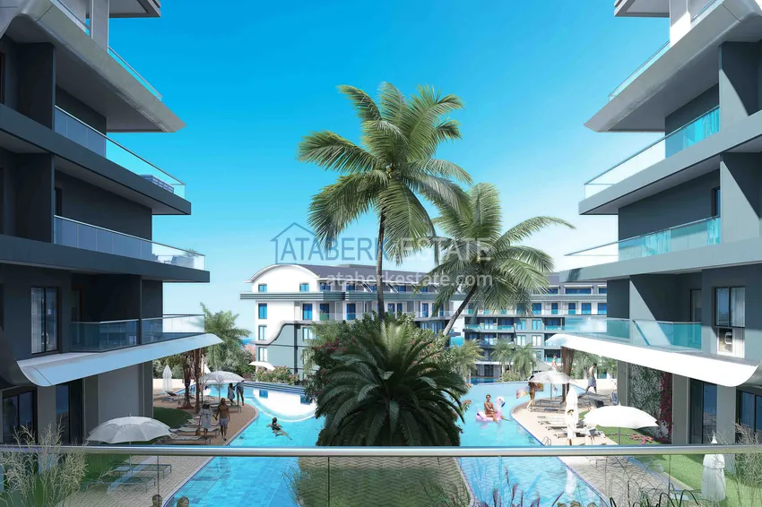 Новый эксклюзивный проект жилого комплекса в Алании – район Оба 9 