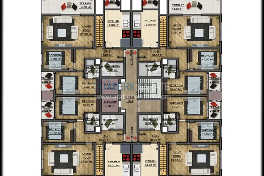 Купить дешево Недвижимость от застройщика в Газипаше - новый жилой комплекс 2 