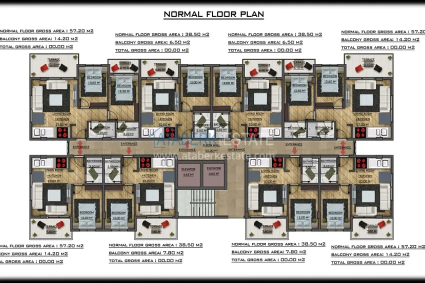 Купить дешево Недвижимость от застройщика в Газипаше - новый жилой комплекс 6 