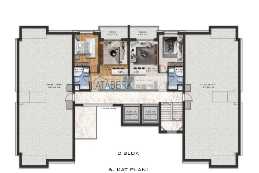 Купить дешево Новый инвестиционно-привлекательный проект в районе Кепез, Анталия 10 