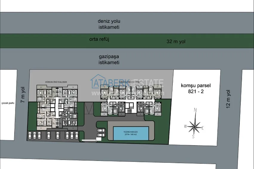 Купить дешево Недвижимость от застройщика в Газипаше - новый жилой комплекс 7 