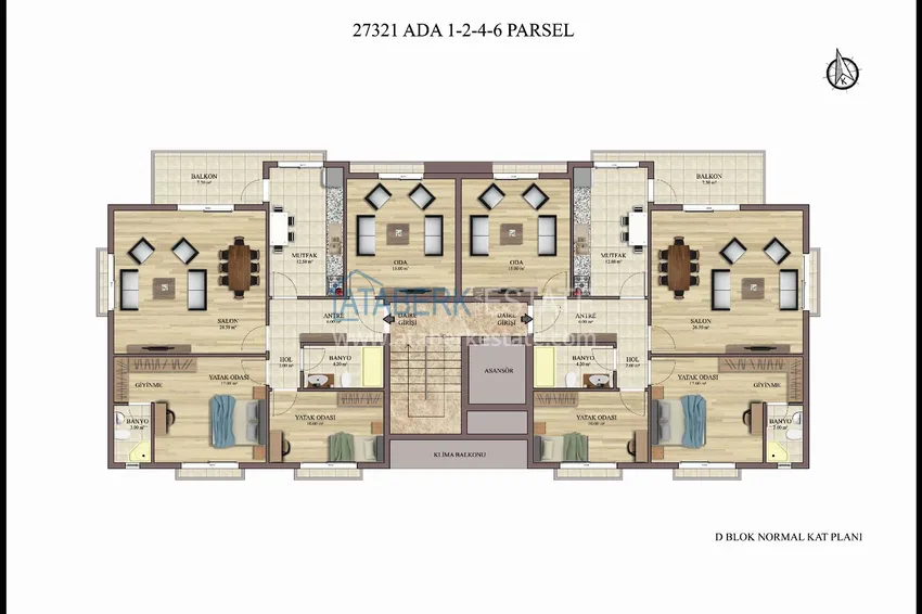 Купить дешево Новый проект престижного жилого комплекса в Анталии, район Кепез  2 