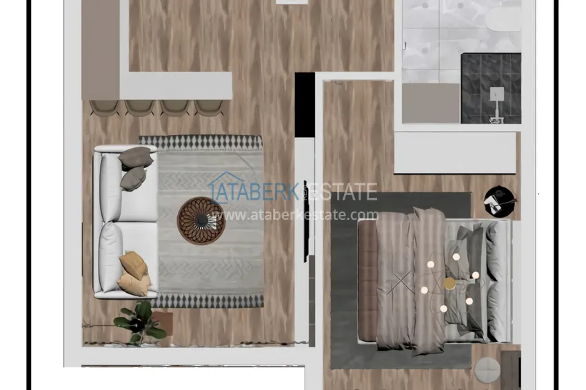 Купить дешево Новый инвестиционно-привлекательный проект в районе Кепез, Анталия 1 