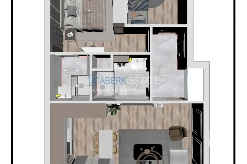 Купить дешево Новый инвестиционно-привлекательный проект в районе Кепез, Анталия 4 